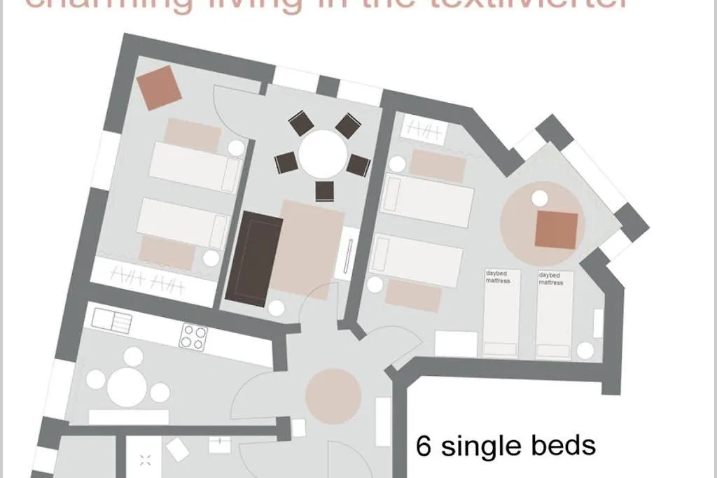 Charmant Leben Im Textilviertel - Stilvolle Wohnung - Zentral Und Ruhig Augsburg